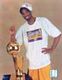 Kobe Bryant with 2000 Championship Trophy - Picture