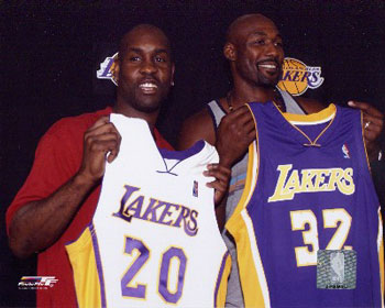 Lakers Players Picture: Gary Payton and Karl Malone
