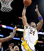 click for Lakers 2009 Playoff pictures (LA Times), First Round vs. Utah Jazz Game 1