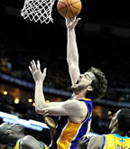click for Lakers 2011 Playoff pictures (LA Daily News), Western Conference First Round vs. New Orleans Hornets Game 3