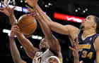 click for Lakers 2012 Playoff pictures (LA Daily News), Western Conference First Round vs. Denver Nuggets Game 1