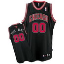 Custom Chicago Bulls Nike Black Alternate Jersey
