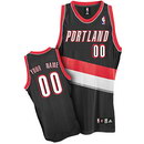 Custom Portland Trail Blazers Nike Black Authentic Jersey