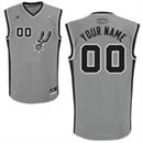 Custom San Antonio Spurs Nike Gray Replica Jersey