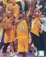 Kobe Bryant and Shaquille ONeal 2000 Championship Hug - Picture