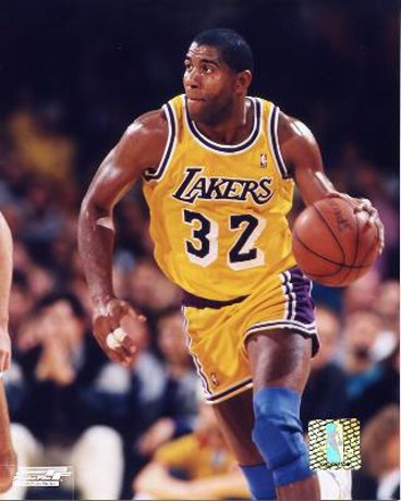 Lakers Players Picture: Magic Johnson handling the ball