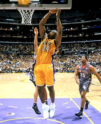 Shaquille ONeal 2002 NBA Finals Action 07 Photo