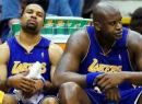 click for Lakers Playoffs pictures (LA Times) (Derek Fisher, Shaquille O'Neal)