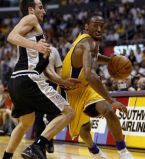 click for Lakers Playoff pictures (LA Daily News), (Manu Ginobili, Kobe Bryant)