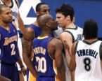 click for Lakers Playoff pictures (LA Daily News), (Gary Payton, Wally Szczerbiak)