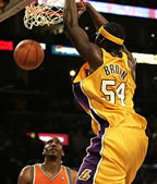 click for Lakers Playoff pictures (LA Daily News), Kwame Brown, Game 3