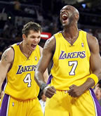 click for Lakers 2009 Playoff pictures (LA Daily News), Western Conference Finals vs. Denver Nuggets Game 5
