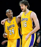 click for Lakers 2010 Playoff pictures (LA Daily News), First Round vs. Oklahoma City Thunder Game 2