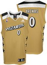 Gilbert Arenas Washington Wizards Old Gold Replica Adidas NBA Jersey