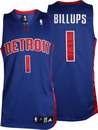 Chauncey Billups Detroit Pistons Blue Authentic Adidas NBA Basketball Jersey