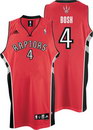 Chris Bosh Toronto Raptors Red Road Swingman Adidas NBA Basketball Jersey