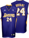 Kobe Bryant Los Angeles Lakers Purple Replica Adidas NBA Jersey