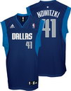 Dirk Nowitzki Dallas Mavericks Navy Replica Adidas NBA Basketball Jersey