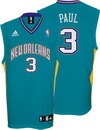 Chris Paul New Orleans Hornets Teal Replica Adidas NBA Basketball Jersey
