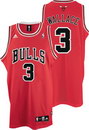 Adidas Chicago Bulls #3 Ben Wallace Red Swingman Basketball Jersey