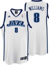 Deron Williams Utah Jazz White Swingman Adidas NBA Jersey