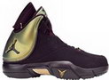 New Carmelo Anthony Signature Shoes: Nike Air Jordan Melo M4 Black and Black-Metallic Gold