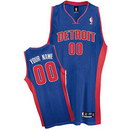 Custom Detroit Pistons Nike Blue Swingman Jersey