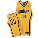 Custom Indiana Pacers Nike Yellow Alternate Jersey