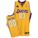 Custom Damian Jones Los Angeles Lakers Nike Gold Home Jersey