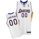 Custom Los Angeles Lakers Nike White Alternate Jersey