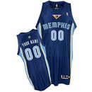 Custom Memphis Grizzlies Nike Blue Road Jersey