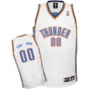 Custom Oklahoma City Thunder Nike White Home Jersey
