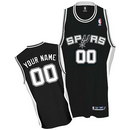 Custom San Antonio Spurs Nike Black Replica Jersey