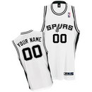 Custom Tyler Johnson San Antonio Spurs Nike White Home Jersey