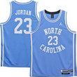 Nike North Carolina Tar Heels #23 Michael Jordan Sky Blue Tackle Twill Basketball Jersey